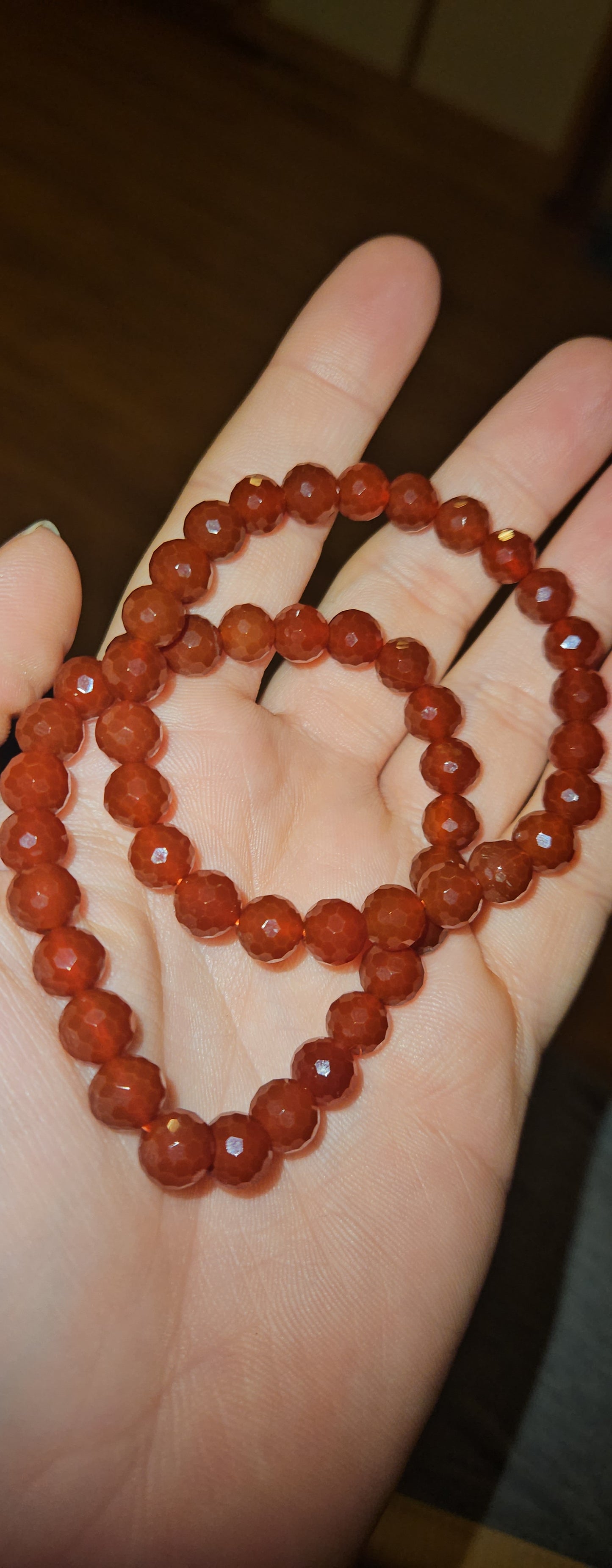 Carnelian Faceted Bracelet