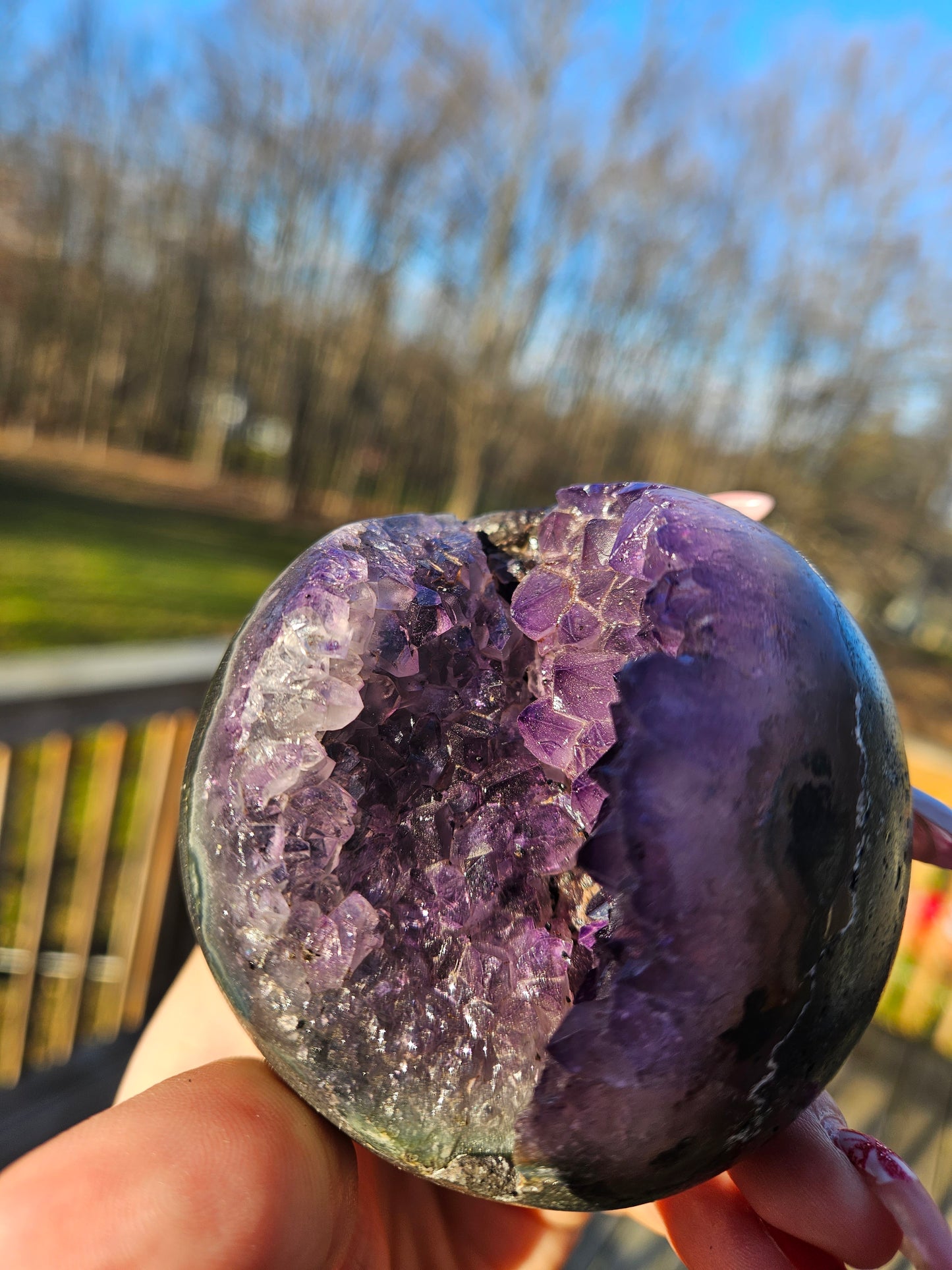 Amethyst Geode Sphere
