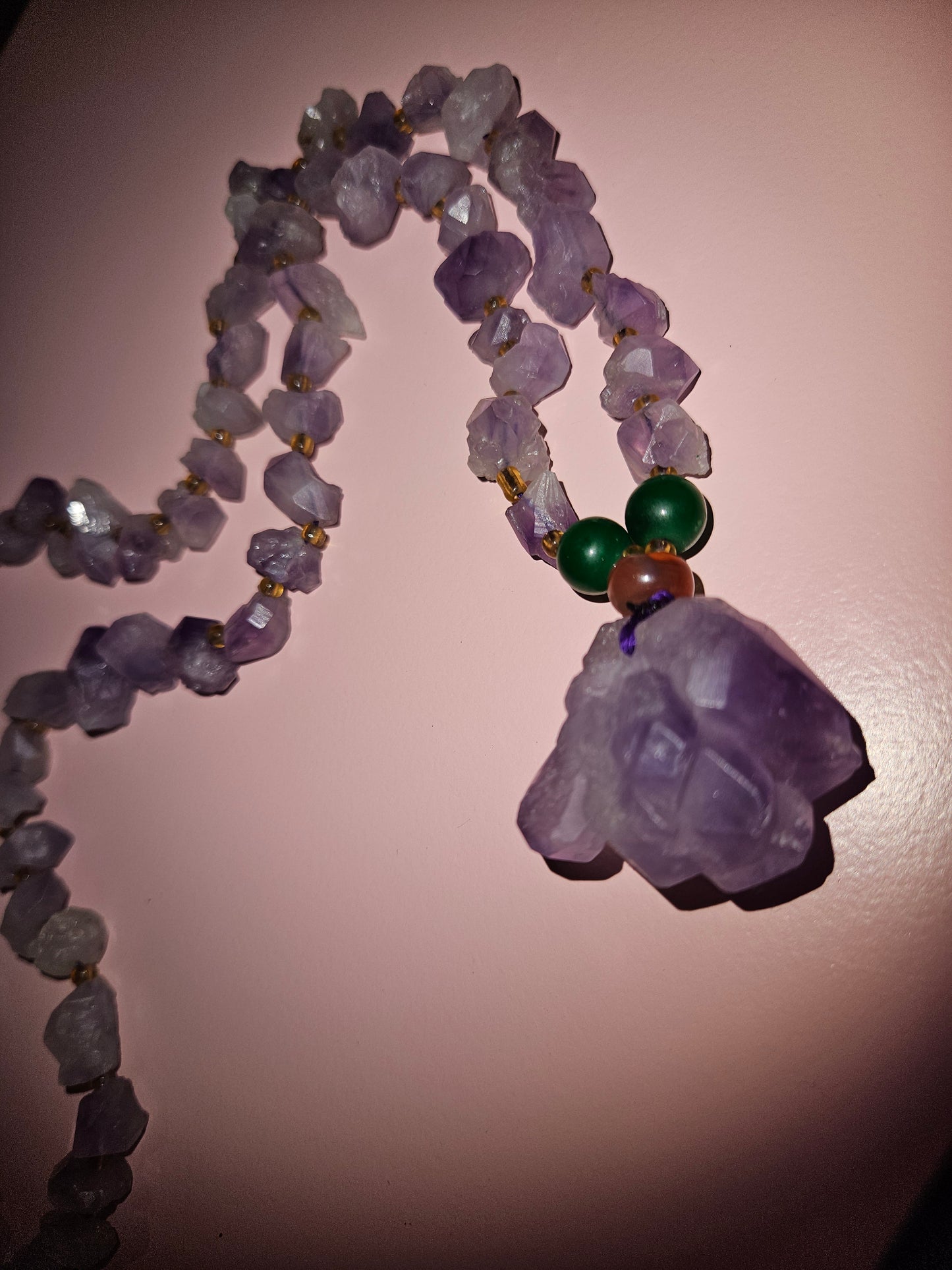Raw Amethyst Necklace
