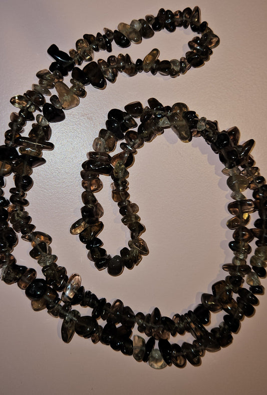 Smokey Quartz Chip Necklace