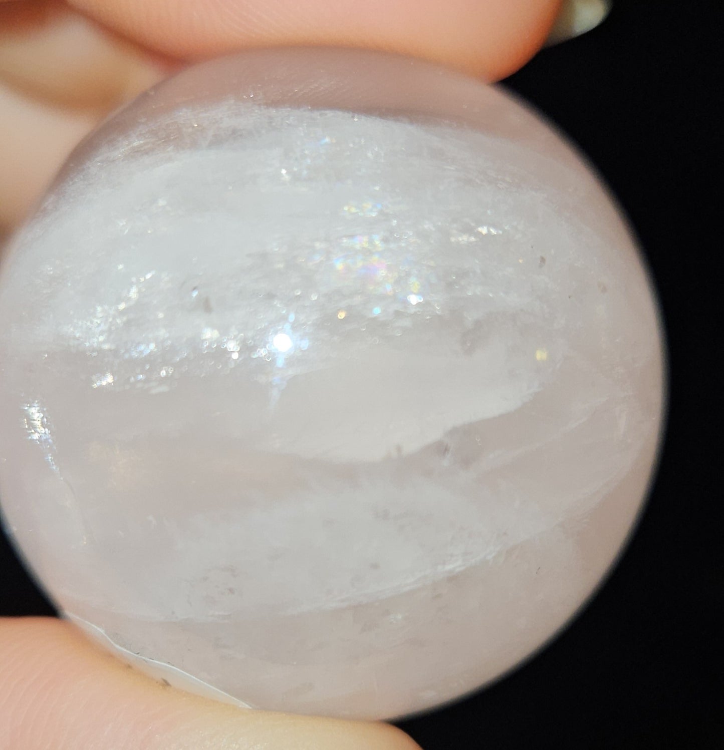 Rose Quartz Sphere ( star flash)