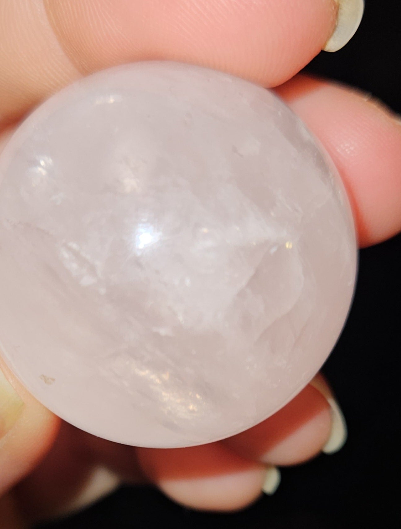 Rose Quartz Sphere ( star flash)