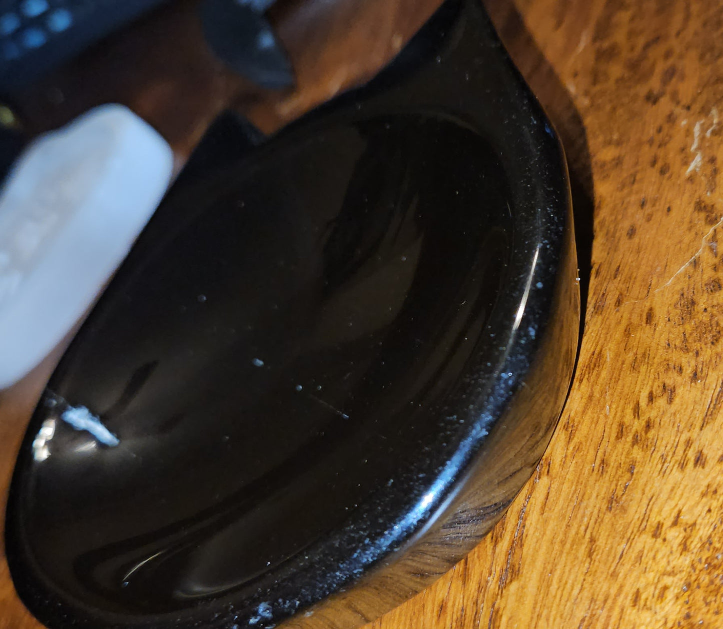 Obsidian Cat Bowl