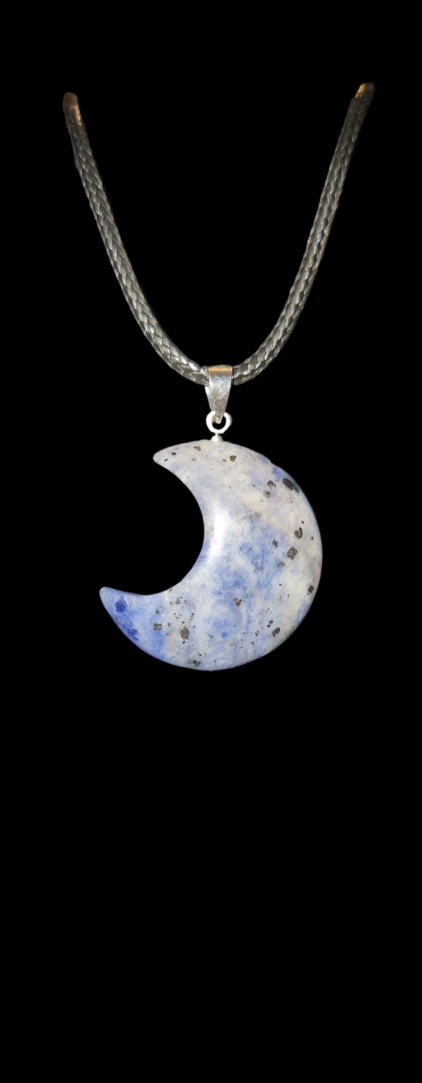Sodalite Moon Necklace