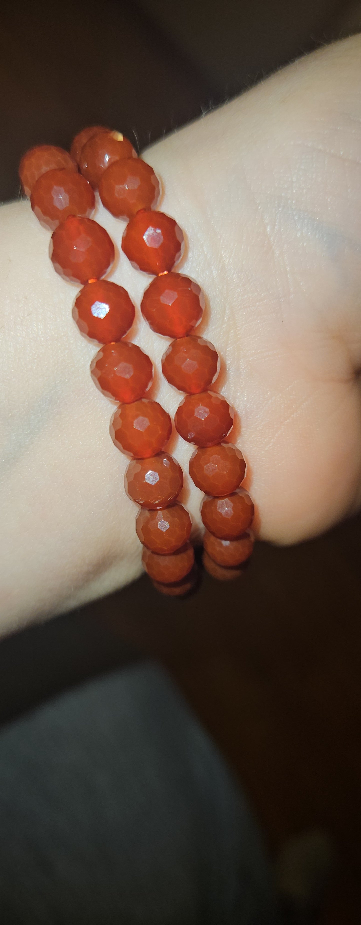 Carnelian Faceted Bracelet