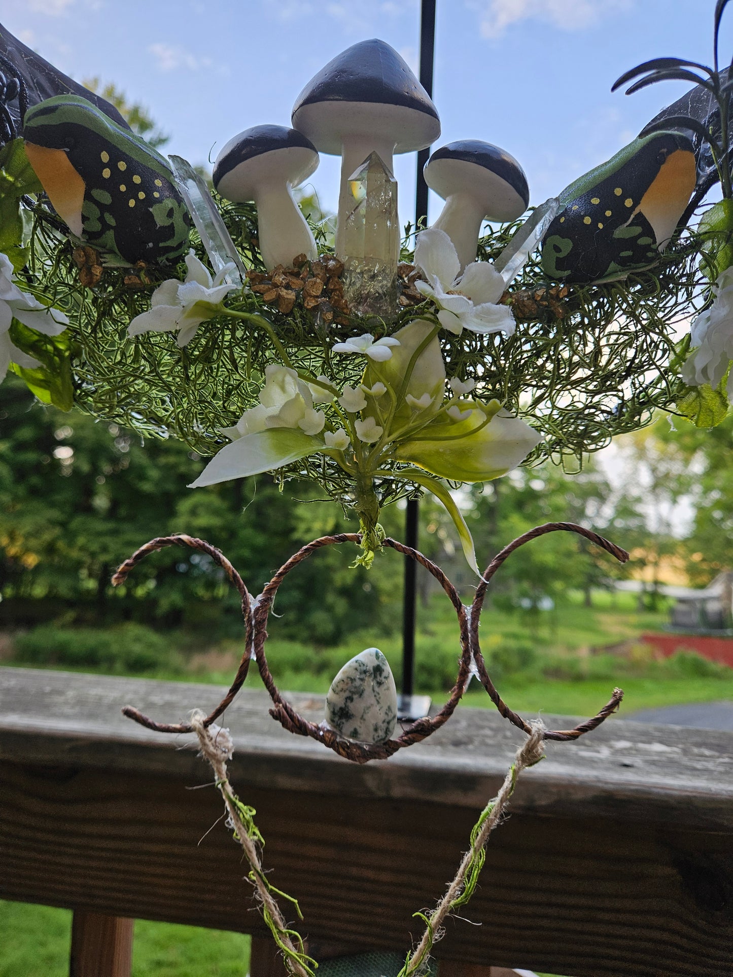 Fae Trap Crystal Infused Wreath