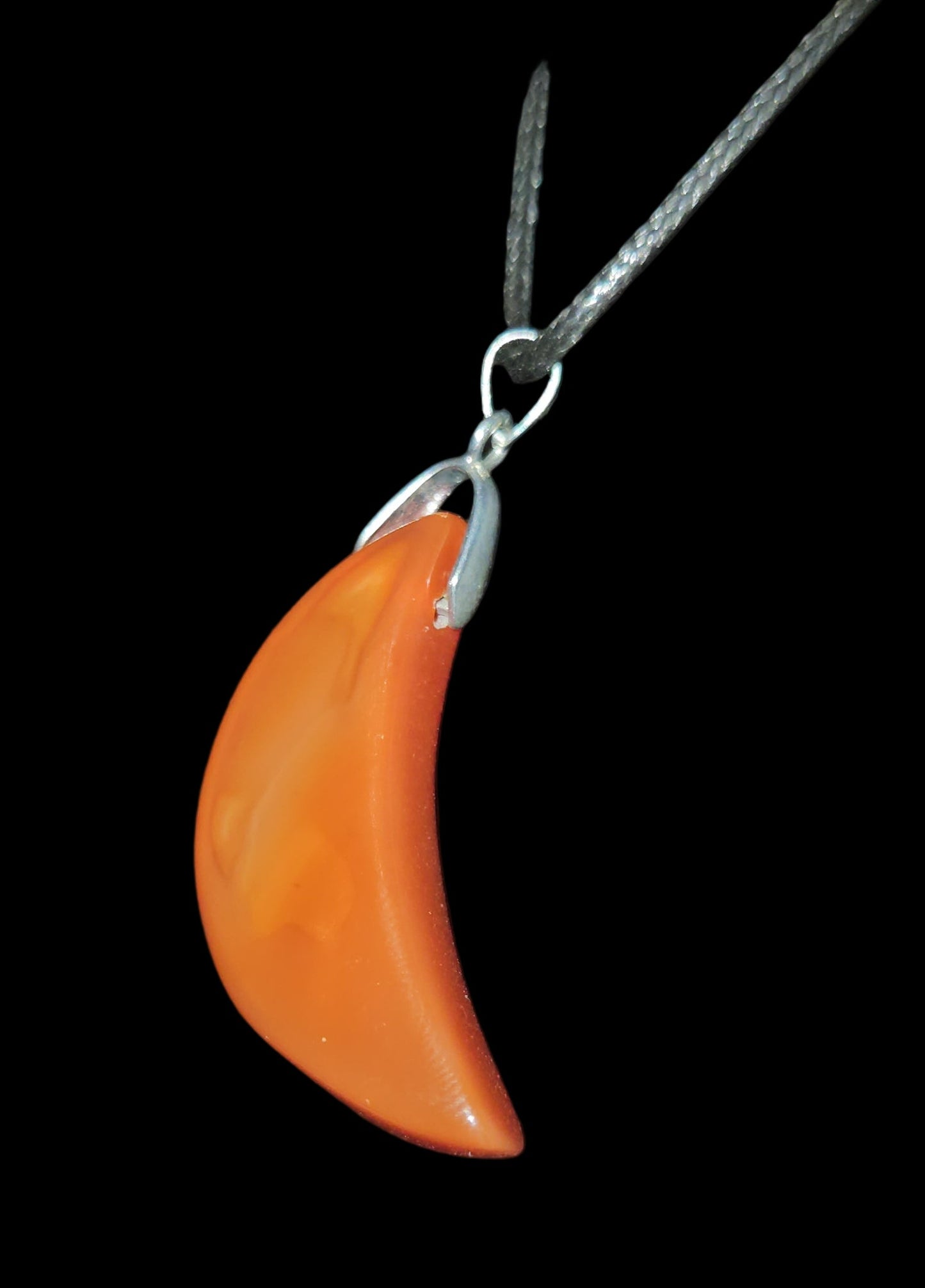 Carnelian Moon Necklace