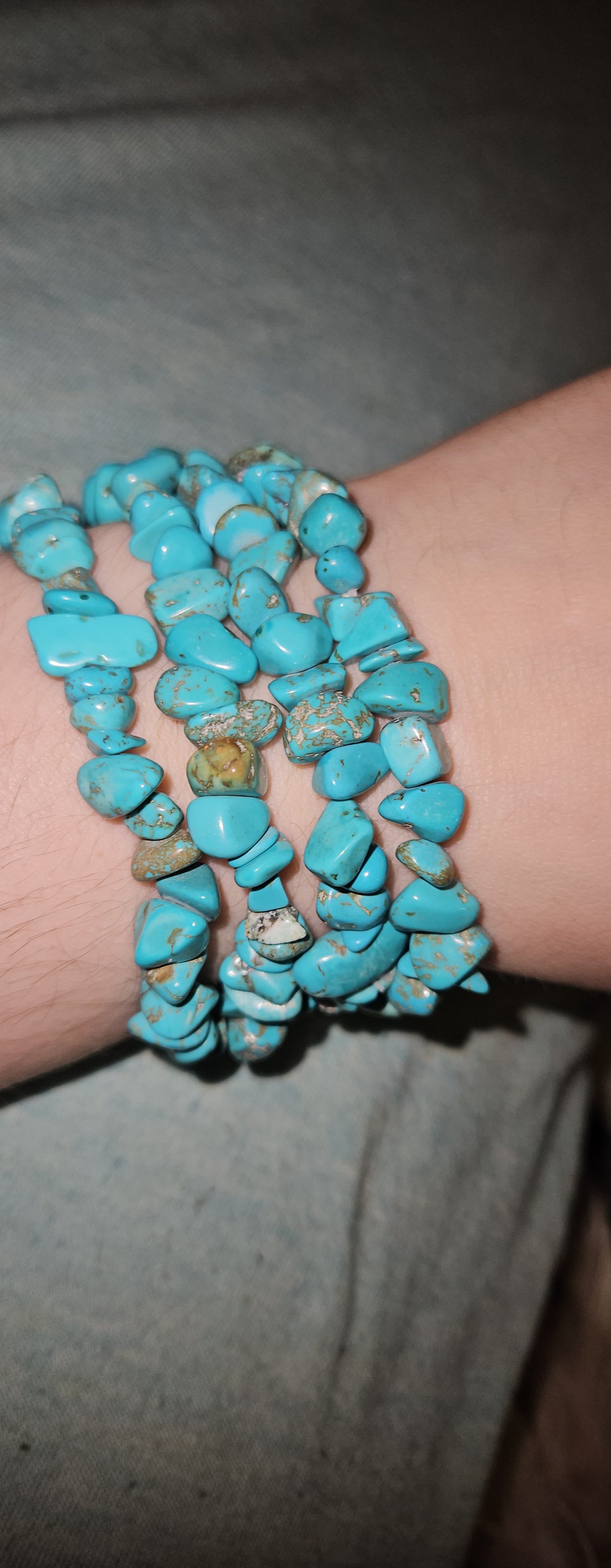 Turquoise Chip Bracelet