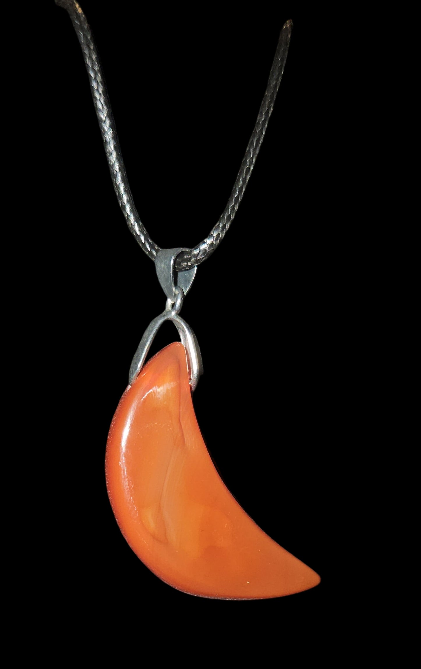 Carnelian Moon Necklace