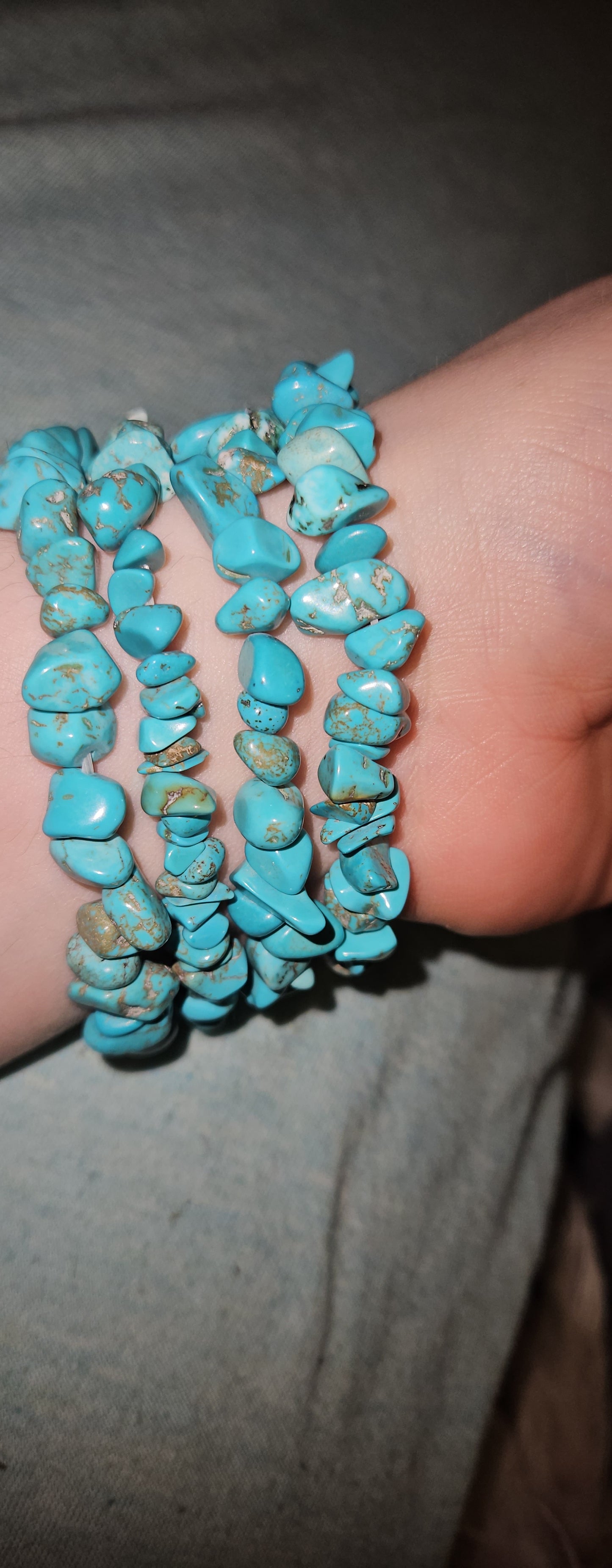 Turquoise Chip Bracelet
