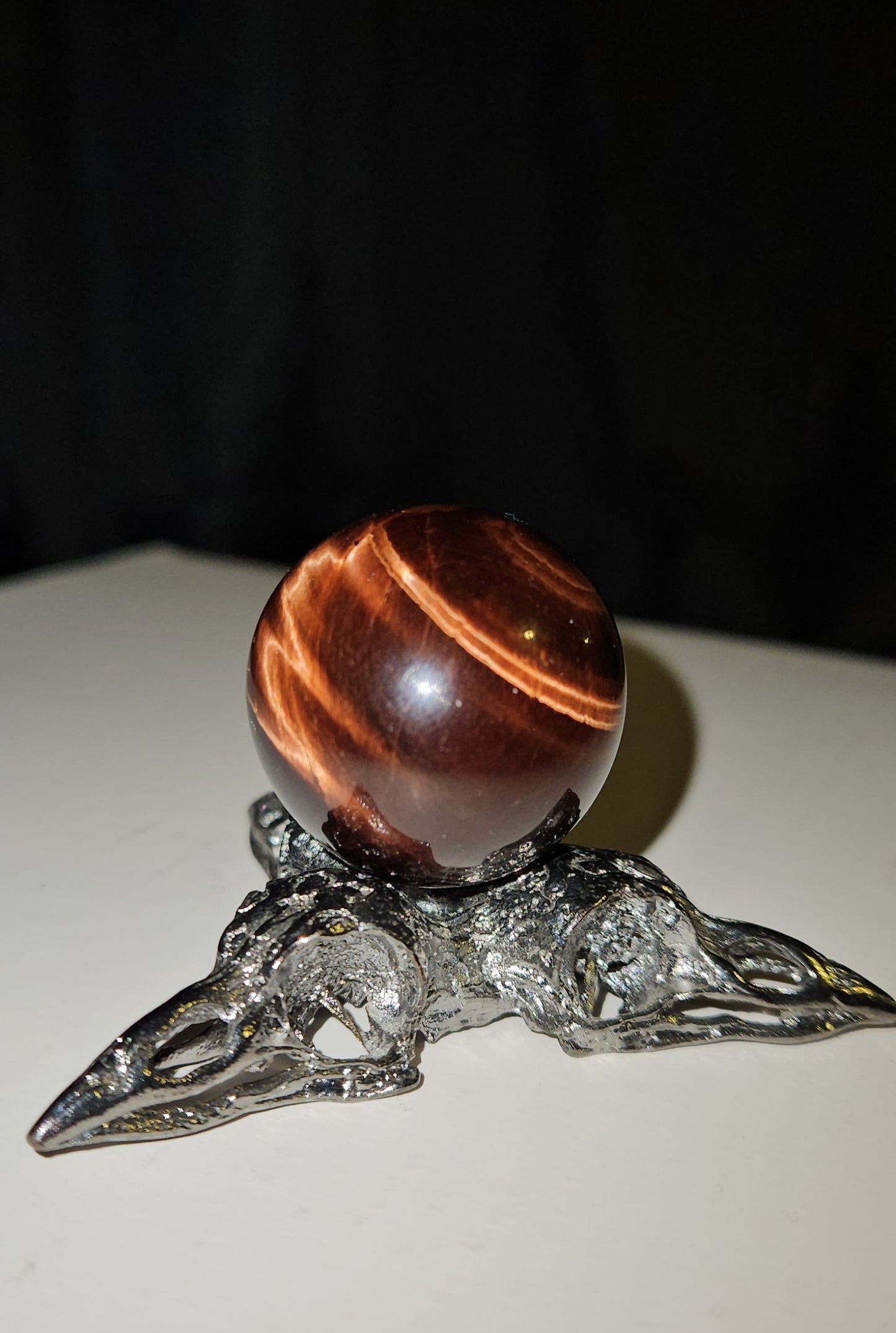 Raven Skull Sphere Stands
