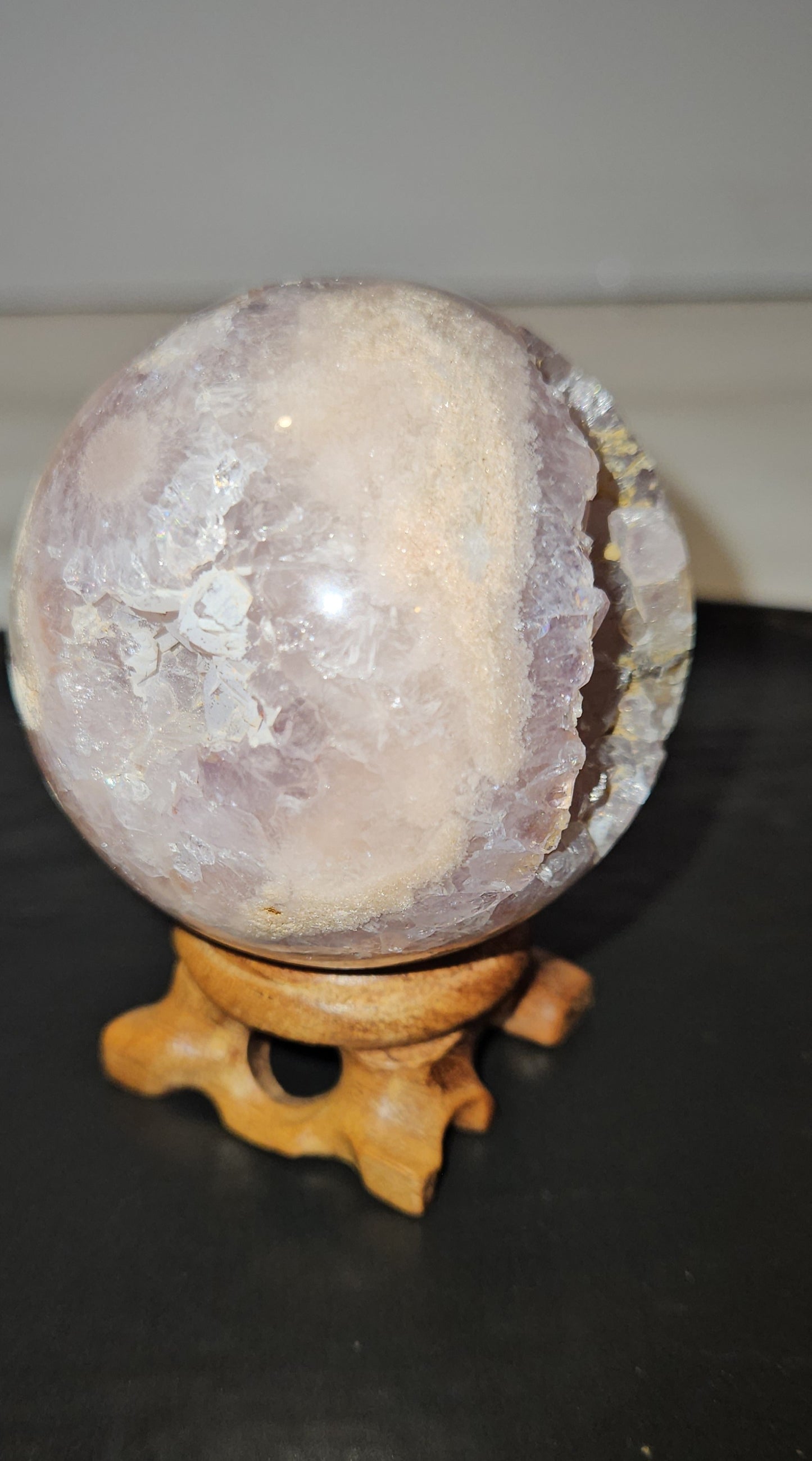 Pink Amethyst Druzy Sphere