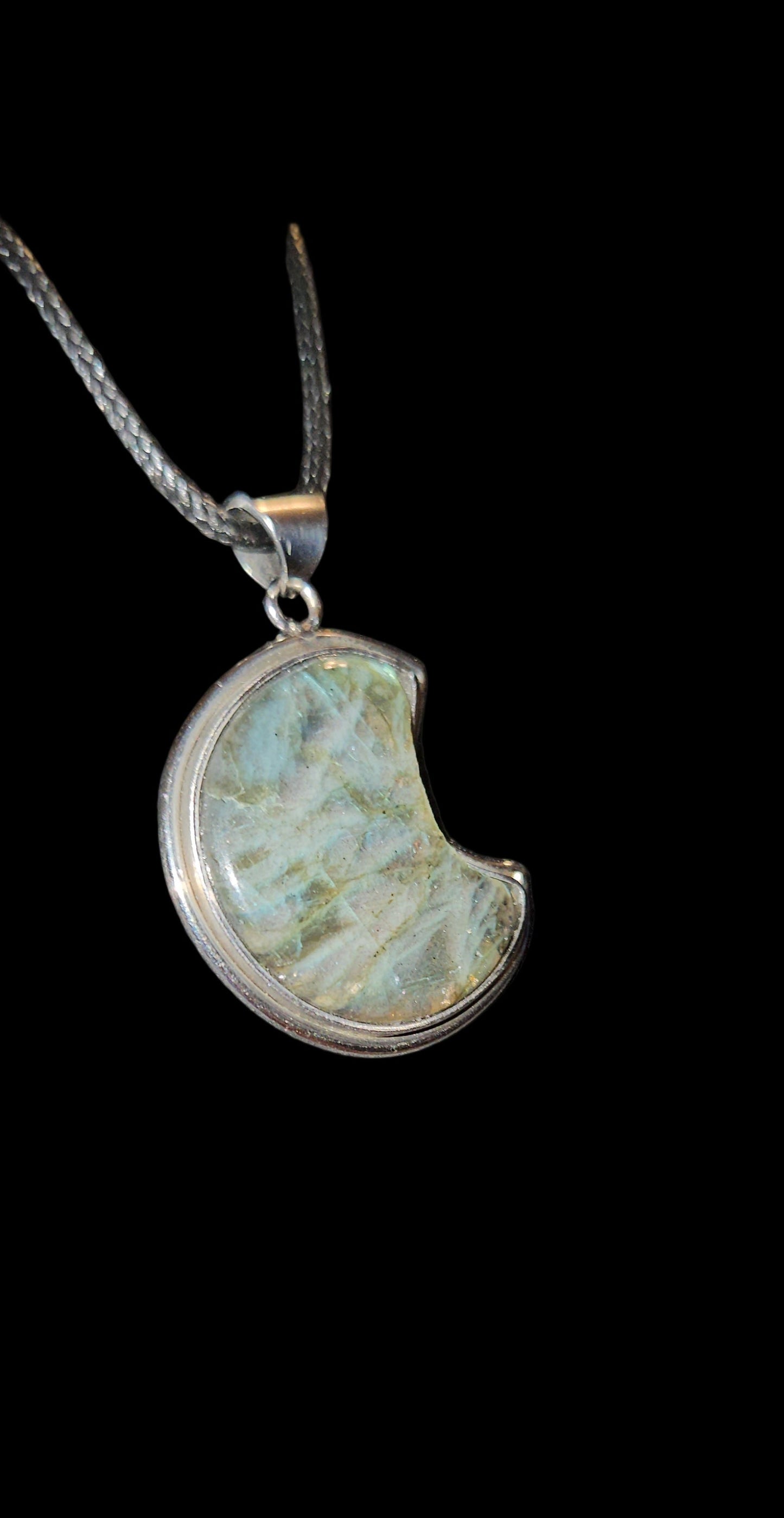 Labradorite Moon Necklace