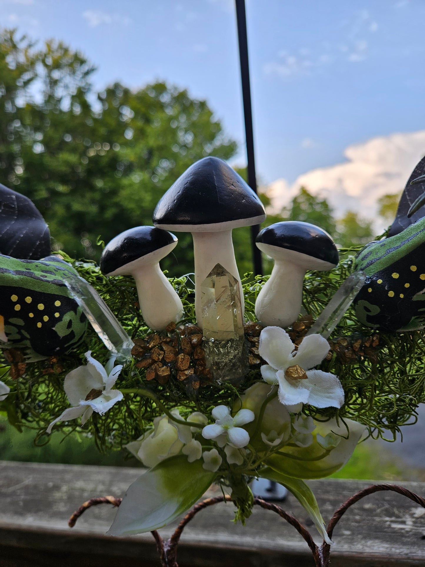 Fae Trap Crystal Infused Wreath