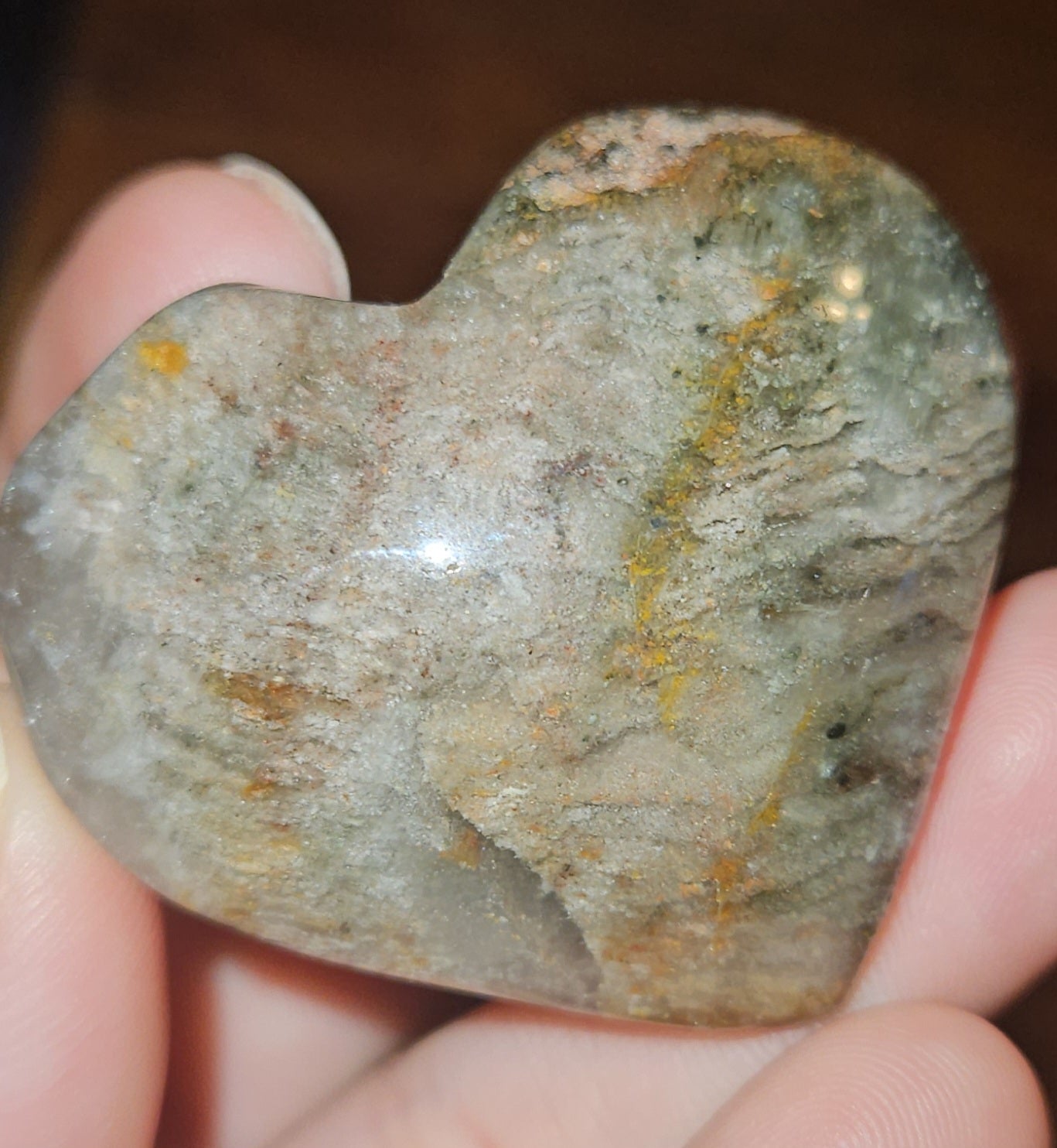 Garden/Phantom Quartz Heart