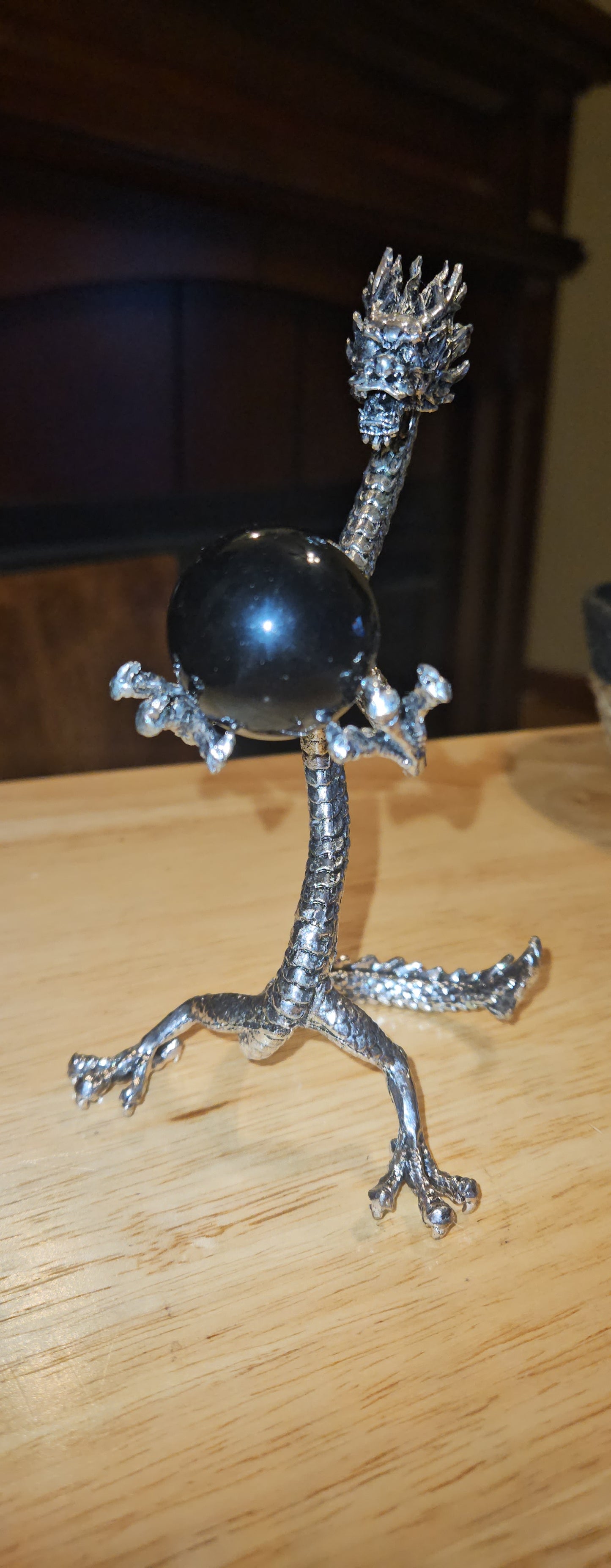 Dragon Sphere Holder & Obsidian Sphere