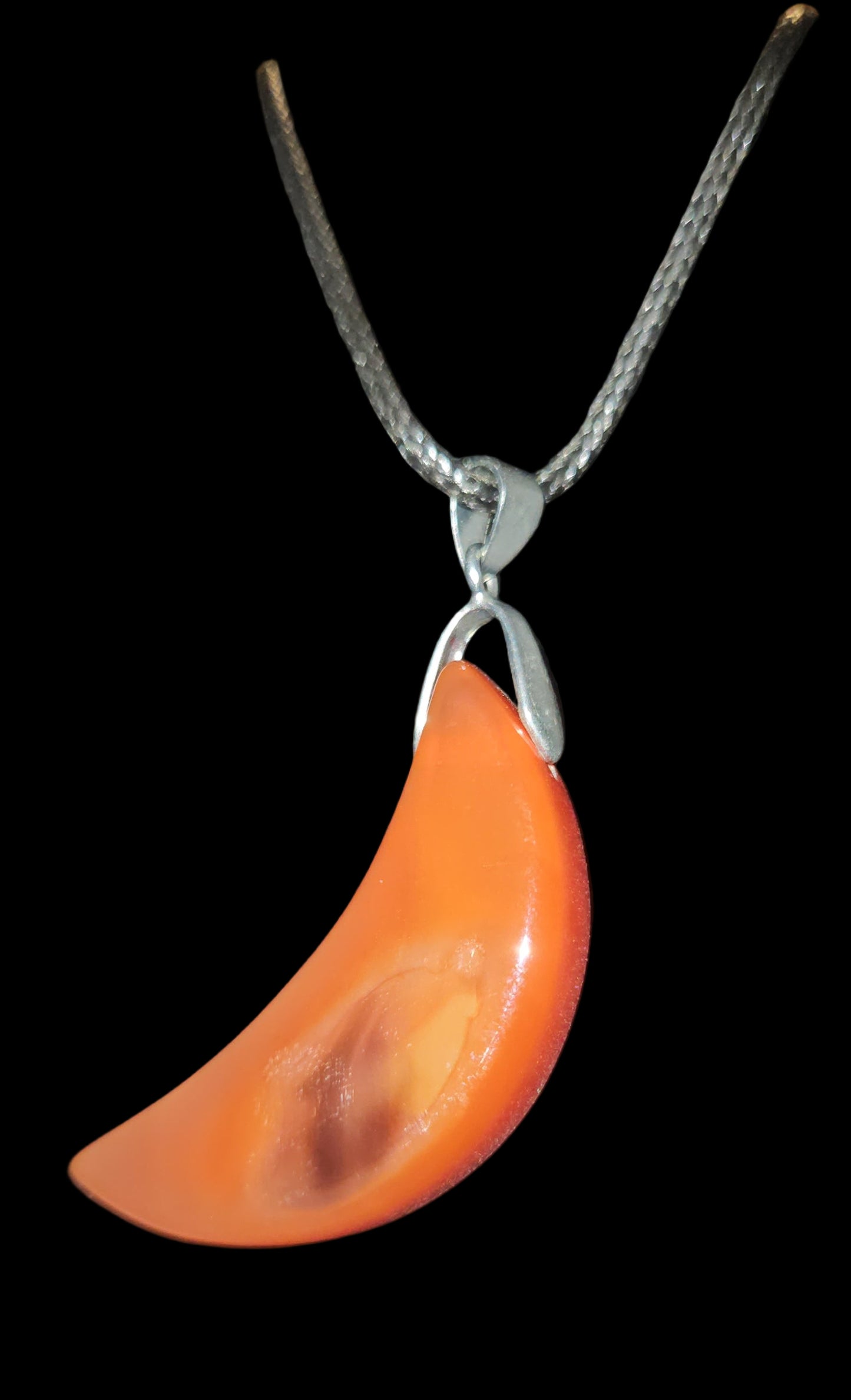 Carnelian Moon Necklace